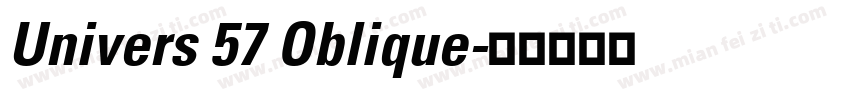 Univers 57 Oblique字体转换